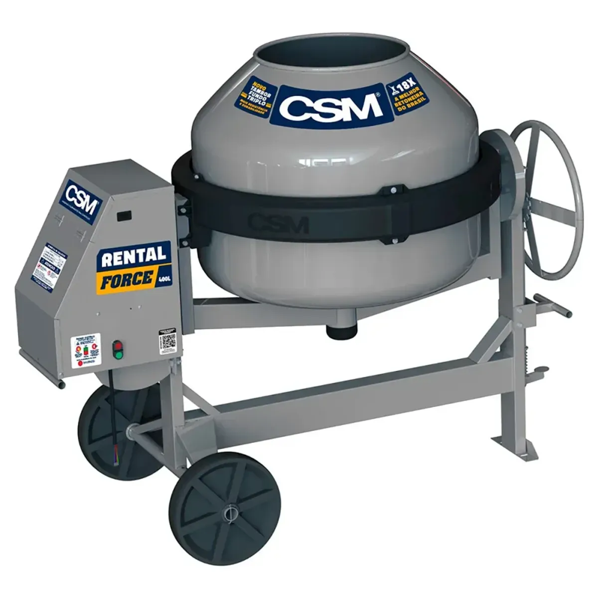 Imagem de uma betoneira 200L para aluguel em Joinville
